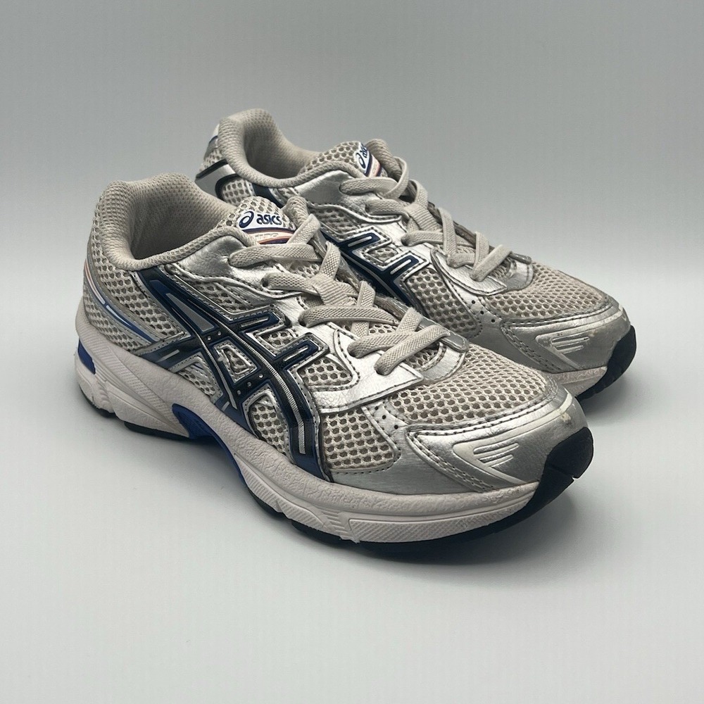 ASICS GEL-1130 Grey Blue Y2K Runner Slip On - Kids Junior Size 2.5 USED